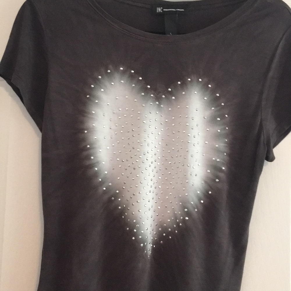 INC Embellished Heart T-shirt